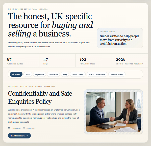 Knowledge Centre page screenshot